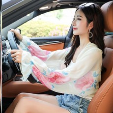 큐팡 쉬폰 레이스 빅사이즈 스타일리쉬 와이드 루즈핏 비치 망토 상의 투웨이 변신 래시가드 룩 외