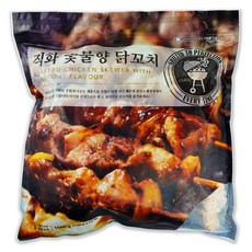 코스트코 직화 숯불향 닭꼬치 1500g(100g x 15개) + 해핑 봉지클립(대) 1P 캠핑요리, 단품