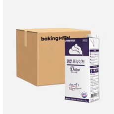 [아이스박스 무료] 프레스토 달럽프라이드 가당 휘핑크림 1박스(1L x 12개), 1L, 12개