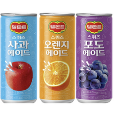 델몬트 스퀴즈 오렌지.포도 사과240ml 30캔 에이드, 오렌지 240ml-30can, 30개, 240ml