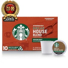 스타벅스 로스트 K-CUP 커피 캡슐 큐리그 (keurig), 디카페인 하우스, 6 박스 (60 개입 종합)