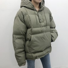 더라벨 / 아노락 후드패딩