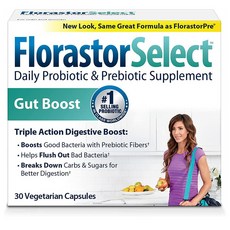 Florastor Select Gut Boost Daily Prebiotic & Probiotic 플로라스터 셀렉트 데일리 프로바이오틱 30캡슐