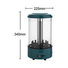 전기바베큐그릴 꼬치구이 360 ° 자동 회전 수직 그릴 무연 바베큐 케밥 기계 로티세리 국내 양고기 꼬치, 01 220V BLUE, 01 220V BLUE