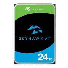 SEAGATE 시게이트 SKYHWAK 스카이호크 정품 DVR NVR 저장 보안 감시 CCTV 전용 3.5HDD SATA 24TB 7200RPM 64MB ST24000VE002, ST10000VE001 - st10000ve001