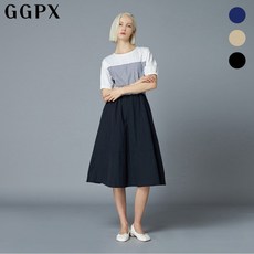 GGPX 스트라이프 배색 스트링 바스락 원피스 GO5OP017F