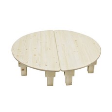 [M&Y Toys]아이꿈 원목영아책상(원목다리) 반원책상 P356242세 3세 4세 남아 여아 장난감 조카 생일 선물 어린이집 유치원 교재 교구