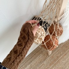 아모르데이 로클피셔 니트 피셔 꽈배기 핸드워머