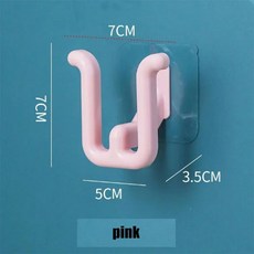 접착 슬리퍼 랙 욕실 후크 변기 배수 벽 장착 침실 보관 신발, 1개, 3.pink 1PCS