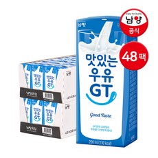 남양 맛있는 우유 GT, 200ml, 48개