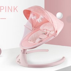 SAMCUBI 유아 출산선물 자동 스웡 멜로디 바운서, 핑크