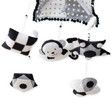 신생아흑백모빌만들기