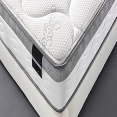 Oliver Smith - Organic Cotton - 10 Inch - Perfect Sleep - Comfort Plush Euro Pillow Top - Cool Memo, 1개, White