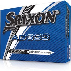 Srixon 스릭슨 AD333 골프공 (1 다스) (2017/18 버전), 소프트 화이트 - 스릭슨ad333