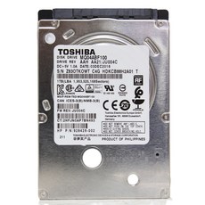 Toshiba TOSHIBA MQ04ABF100 1TB 2.5 5400RPM 128MB CACHE HDD 하드디스크[세금포함] [정품] THIN LAPTOP 랩탑 노트북 하드디스크 - mq04abf100