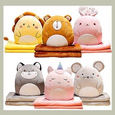 곰돌이쿠션무릎담요