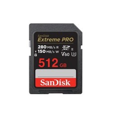 샌디스크 SD카드 익스트림 프로 V60 SDXEP 카메라 네비 디카 캐논 메모리, 512GB