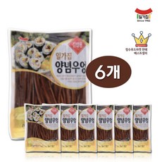 일미농산 양념우엉(업소용 김밥용) 1kg x 6 (1BOX), 6개