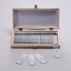 (JLS) 영구프레파라트세트 식물표본50종 동물표본50종 동식물프레파라트 (Preparat) 현미경용 슬라이드표본 박편 절편 표본