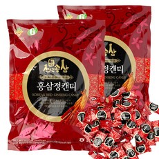 정심홍삼 천년송삼 6년근 고려홍삼캔디 대용량, 2개, 900g