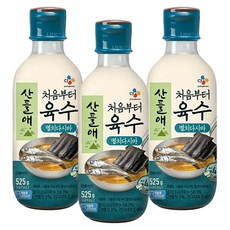 산들애 처음부터 멸치다시마육수 조미료, 525g, 3개