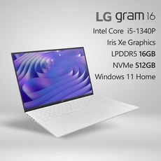 LG전자 2023 그램16 16Z90R-GA5HK [프리미엄 패키지], WIN11 Home, 16GB, 512GB, 코어i5, 화이트