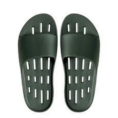 eva 슬리퍼 [BACKNINE] 백나인 욕실화 남녀공용 신발 친환경 EVA 경량 미끄럼방지 슬리퍼 논슬립 슬라이드 실내화 PP1570 다크그린 1개