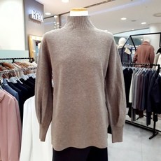 리안뉴욕 퍼프소매 캐시미어니트KKP496