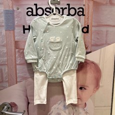 [압소바] 겨울 60% /가을 겨울 기본으로 입기 좋은 바디슈트 세트 /신생아부터 백일아기까지 추천 /70사이즈 슈트*앙코바디슈트세트*