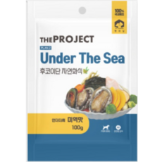 펫러닝 강아지 더프로젝트 PLAN2 언더더씨 후코이단 자연화식, 닭+미역, 100g, 12개
