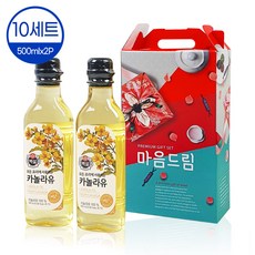 백설 마음드림 카놀라유 선물세트, 10세트, 1L