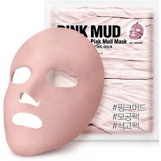 매끄럽고 부드러운 아기 피부를 가진 FACIAL DESIGN PINK MUD MASK (4PACK BUNDLE) In!, 1