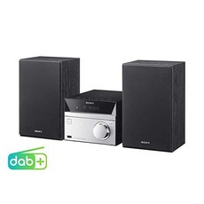 Sony CMT-SBT20B Micro System (Compact Design CD FM/DAB+ Tuner RDS USB Input Bluetooth NFC) Silver Wi, With DAB+