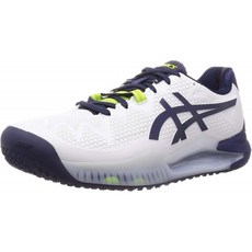 [아식스]테니스화 GEL-RESOLUTION 8 OC[가엘 몽피스 선수 착용 시리즈]남성 화이트/비 외투 28.0 cm 3E