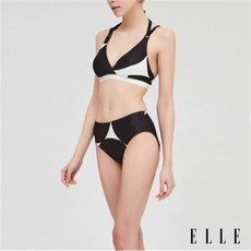 엘르 주니어 엘르수영복 여성 비치 비키니 EVSLB50BLK, BLK
