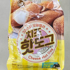 우양 크리스피 모짜렐라 치즈 핫도그 500g x 1개, 아이스박스포장