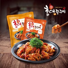 [홍대쭈꾸미] 양념쭈꾸미볶음 500g 3팩 구성, 구성:약간매운맛 3팩(500g), 3개