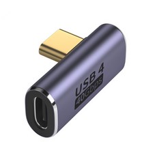 CtoC C타입 USB 4.0 젠더 방향전환 각도변환 꺾임 젠더 모음 8K 고속충전, 1개, 5. C타입(암) to C타입(수) 측면 젠더, 25mm