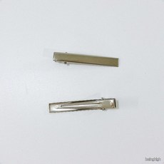 수공예 DIY 헤어악세사리 제작 금속 실버 집게핀대 머리핀 재료, 1개, 상세페이지 참조