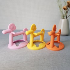 모윰 포니 실리콘 치발기, 핑크, 색상