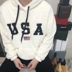 시스템클로즈 남녀공용 USA 양털 맨투맨