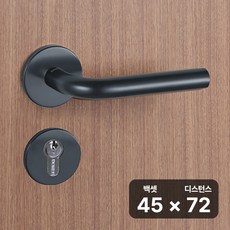 [철물인] 모티스손잡이 도무스 M2950 BK 풀세트, 01. 45 X 72, 1개