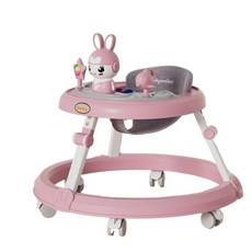 EAGLE PEAK 높이 조절 가능 전복 방지 아기 보조기 아기 보행기, 디럭스 핑크