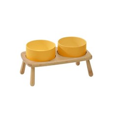 반려동물 세라믹 그릇 중형 견 높이 올리는 음식 물 나무 스탠드, [01] 850ml, A.850ml, 1개