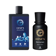 GENT'S 젠츠 아이스 올인원 330ml+맨즈 스프레이 50ml Set, 1세트