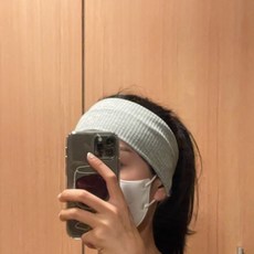 와이드 골지 헤어밴드 요가 필라테스 땀밴드 남자머리띠