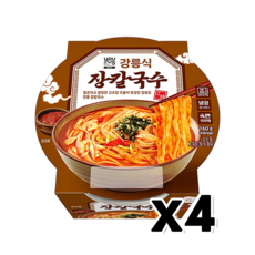 유어스 강릉식 장칼국수 즉석용기컵 160g x 4개