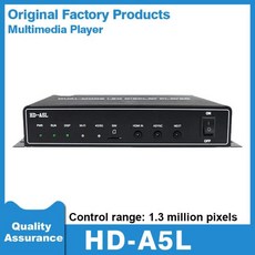 HD-A5L 와이파이 포트 풀 컬러 LED 패널 비디오 월 플레이어 스크린 픽셀 USB HDMI 동기 컨트롤러, 01 HD-A5L, 1개 - hd-a5l