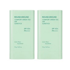 라운드어라운드 컴포트 그린티 에어 선스틱 19g+19g 더블기획