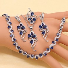 순은큐빅반지목걸이팔찌셋트